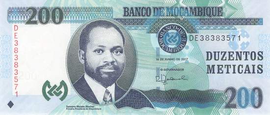 Mosambik p152b 200 Meticais 2017